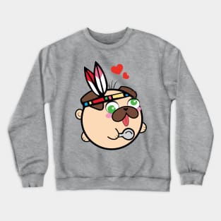 Doopy the Pug Puppy - Thanksgiving Crewneck Sweatshirt